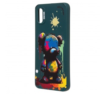 Чехол-накладка - SC335 для "Xiaomi Redmi 9A"  (медведь) (dark green) (227199)#2091011