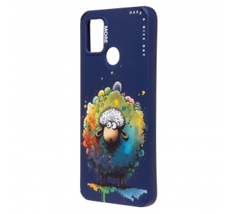 Чехол-накладка - SC335 для "Xiaomi Redmi 9C"  (овечка) (dark blue) (227200)#2007915