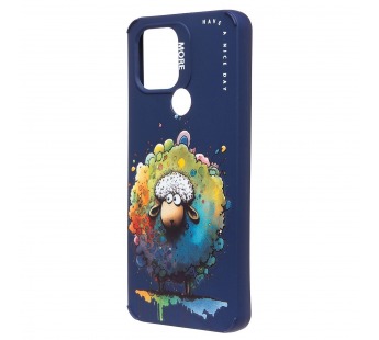 Чехол-накладка - SC335 для "Xiaomi Redmi A1+/Poco C50"  (овечка) (dark blue) (227206)#2091044