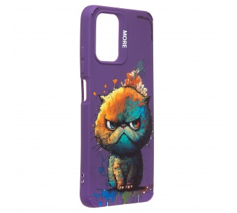 Чехол-накладка - SC335 для "Xiaomi Redmi Note 10"  (кот) (violet) (227219)#2091126