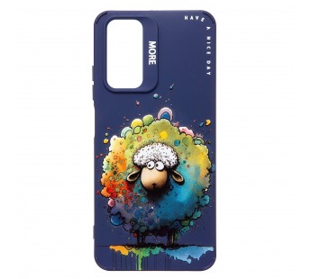 Чехол-накладка - SC335 для "Xiaomi Redmi Note 11 4G Global"  (овечка) (dark blue) (227242)#2007929