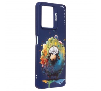 Чехол-накладка - SC335 для "Xiaomi Redmi Note 12 4G"  (овечка) (dark blue) (227188)#2091161