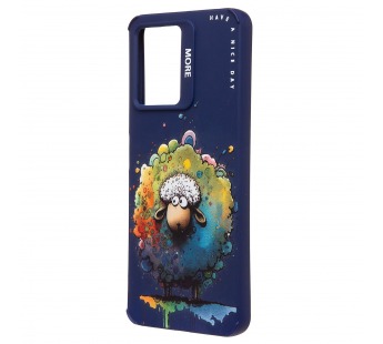 Чехол-накладка - SC335 для "Xiaomi Redmi Note 12 4G"  (овечка) (dark blue) (227188)#2091162