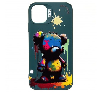 Чехол-накладка - SC335 для "Apple iPhone 11"  (медведь) (dark green) (227091)#2009040