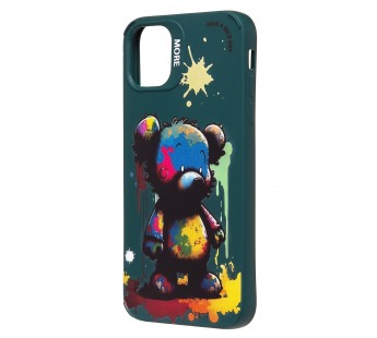 Чехол-накладка - SC335 для "Apple iPhone 11"  (медведь) (dark green) (227091)#2009041