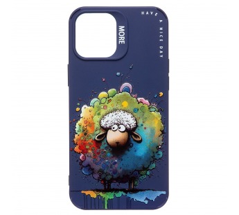 Чехол-накладка - SC335 для "Apple iPhone 12 Pro Max"  (овечка) (dark blue) (227074)#2009096