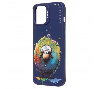 Чехол-накладка - SC335 для "Apple iPhone 12 Pro Max"  (овечка) (dark blue) (227074)#2091174