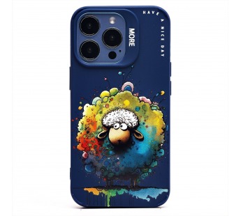 Чехол-накладка - SC335 для "Apple iPhone 13 Pro"  (овечка) (dark blue) (227062)#2008993