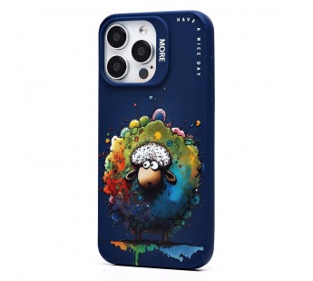 Чехол-накладка - SC335 для "Apple iPhone 15 Pro Max"  (овечка) (dark blue) (227020)#2091280
