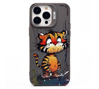 Чехол-накладка - SC335 для "Apple iPhone 15 Pro Max"  (тигр) (gray) (227023)#2007525
