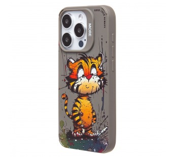 Чехол-накладка - SC335 для "Apple iPhone 15 Pro"  (тигр) (gray) (227029)#2003412