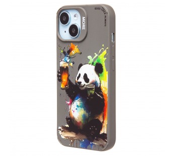 Чехол-накладка - SC335 для "Apple iPhone 15"  (панда) (grey) (227034)#2003391