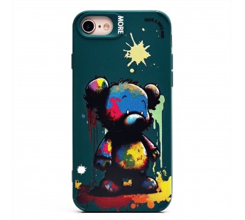Чехол-накладка - SC335 для "Apple iPhone 7/8/SE 2022"  (медведь) (dark green) (227103)#2007485