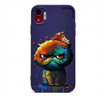 Чехол-накладка - SC335 для "Apple iPhone XR"  (кот) (violet) (227093)#2007492