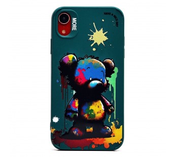 Чехол-накладка - SC335 для "Apple iPhone XR"  (медведь) (dark green) (227097)#2007495