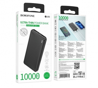 Портативный аккумулятор BOROFONE BJ55 10000 mAh (черный)#2003281