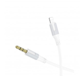 Кабель Lightning - 3.5mm Borofone BL19 Creator (повр. уп.) 100см   (white) (233265)#2048271