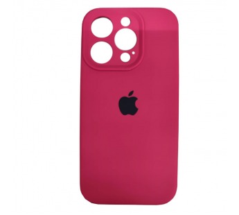 Чехол силиконовый Silicone Case ORG iPhone 15 Pro (защита камеры) малиновый#2008694
