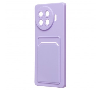 Чехол-накладка - SC337 с картхолдером для "TECNO Spark 20 Pro+" (light violet) (231044)#2007849