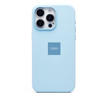 Чехол-накладка Silicone Case SafeMag с анимацией для Apple iPhone 15 Pro Max (light blue)(230177)#2007858