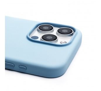 Чехол-накладка Silicone Case SafeMag с анимацией для Apple iPhone 15 Pro Max (light blue)(230177)#2120349