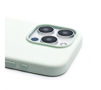 Чехол-накладка Silicone Case SafeMag с анимацией для "Apple iPhone 15 Pro" (soft mint) (230175)#2120352