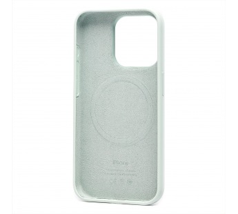Чехол-накладка Silicone Case SafeMag с анимацией для "Apple iPhone 15 Pro" (soft mint) (230175)#2069121
