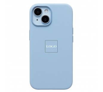 Чехол-накладка ORG Silicone Case SafeMag с анимацией для "Apple iPhone 15" (light blue) (229301)#2007864