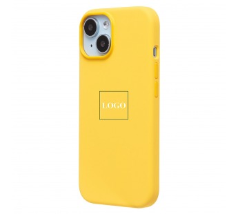 Чехол-накладка Silicone Case SafeMag с анимацией для Apple iPhone 15 (sunshine) (229299)#2051682