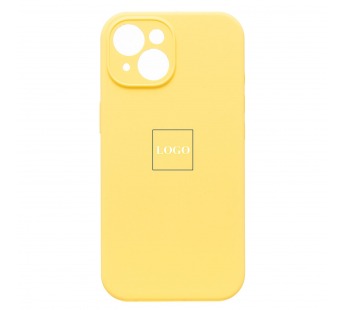 Чехол-накладка Soft Touch с закрытой камерой для Apple iPhone 15 (yellow) (230160)#2013783
