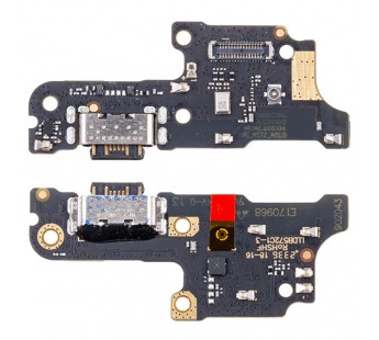 Шлейф для Xiaomi Redmi 13C 4G/Poco C65 (23100RN82L/2310FPCA4G) плата на системный разъем/микрофон - Премиум#2107174