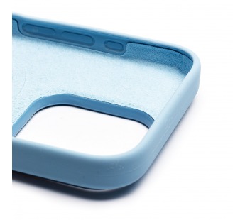 Чехол-накладка ORG Silicone Case SafeMag с анимацией для "Apple iPhone 15 Pro" (light blue) (230173)#2013790