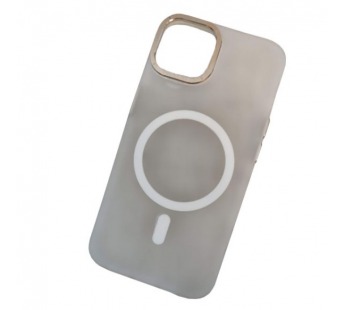 Чехол пластиковый iPhone 14 матовый с MagSafe Creative белый#2012961