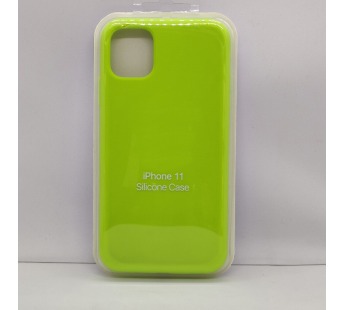 Чехол Silicone Case для iPhone 11 неоново-зеленый#2008026