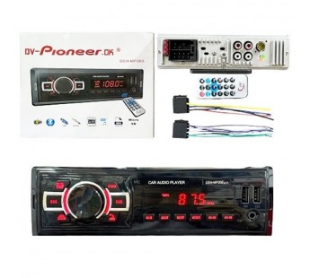 Автомагнитола DV-Pioneeir ok DEH-MP 265, bluetooth, пульт, 2usb, aux, fm#2041116