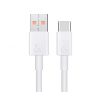 Кабель USB - Type-C для Huawei (6A, 66W, чип SuperCharger) Белый - OR#2069807