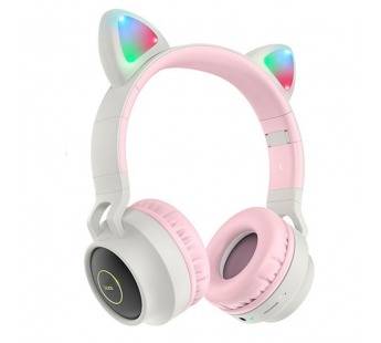 Bluetooth-наушники полноразмерные Hoco W27 (повр. уп.) (gray/pink) (233355)#2005760