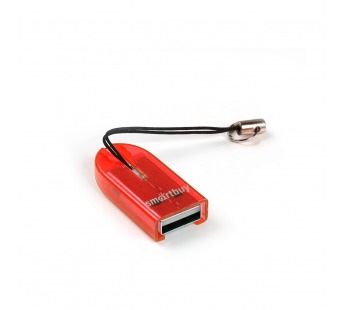 Картридер SMARTBUY 710 MicroSD красный#2007233