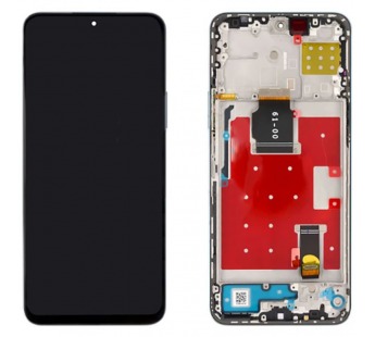 Дисплей для Huawei Honor X8a/Honor 90 Lite (CRT-LX1/CRT-NX1) в рамке + тачскрин (серебро) (100% LCD)#2010864