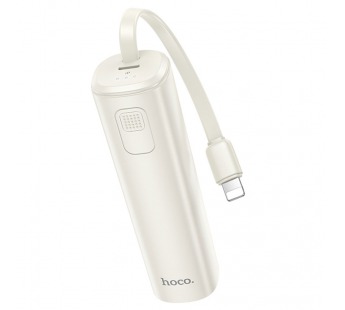 Внешний аккумулятор Hoco J113, 5000mAh, кабель Apple, белый#2005797