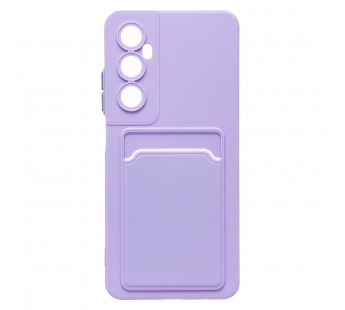 Чехол-накладка - SC337 с картхолдером для "Realme C65" (light violet) (231058)#2010496