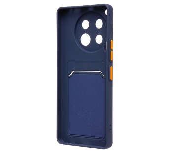 Чехол-накладка - SC337 с картхолдером для "Tecno Camon 30 4G" (dark blue) (231078)#2010529