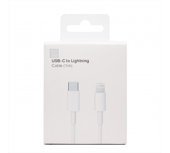 Кабель Type-C - Apple lightning ORG MQGJ2ZE/A 100см 3A (A) (white) (231370)#2064871
