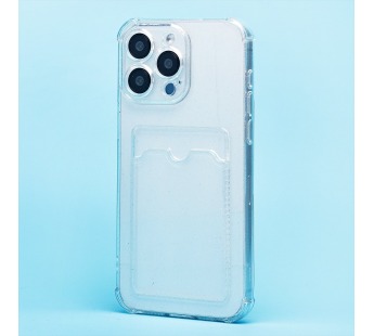 Чехол-накладка - SC300 с картхолдером для "Apple iPhone 15 Pro Max" (white) (231185)#2011691