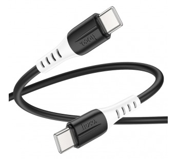 Кабель USB-C Hoco X82 60W силиконовый Type-C/Type-C 1м черный#2006262