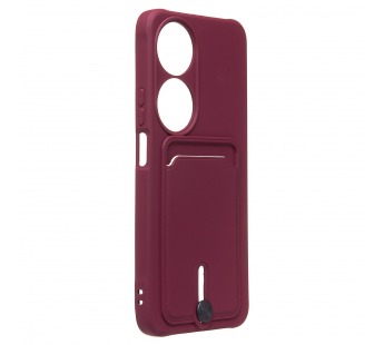 Чехол-накладка - SC304 с картхолдером для "Honor X7b 5G" (bordo) (231287)#2011660