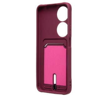 Чехол-накладка - SC304 с картхолдером для "Honor X7b 5G" (bordo) (231287)#2011662