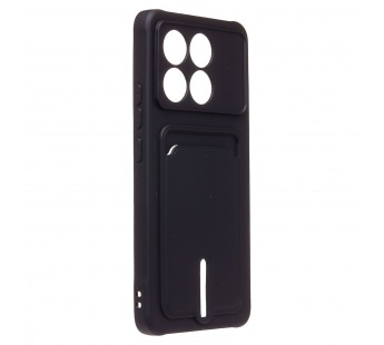 Чехол-накладка - SC304 с картхолдером для "Xiaomi Poco X6 Pro 5G" (black) (228263)#2011648