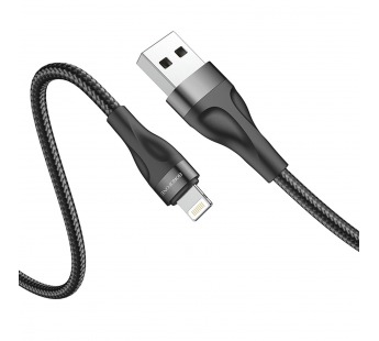Кабель USB - Apple lightning Borofone BX61 (повр. уп) 100см 2,4A  (black) (223410)#2006251