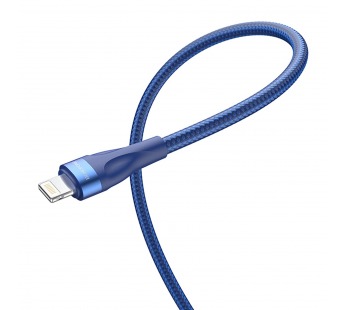 Кабель USB - Apple lightning Borofone BX61 (повр. уп) 100см 2,4A  (blue) (223411)#2006406